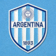 阿根廷国家队队徽 - 蓝白条纹盾徽